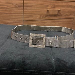 Zara sparkle silver belt